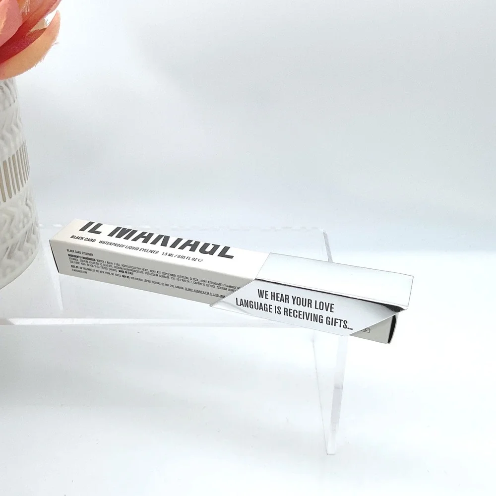 IL MAKIAGE Black Card Waterproof Liquid Eyeliner 1.5ml Black Felt Tip New in Box